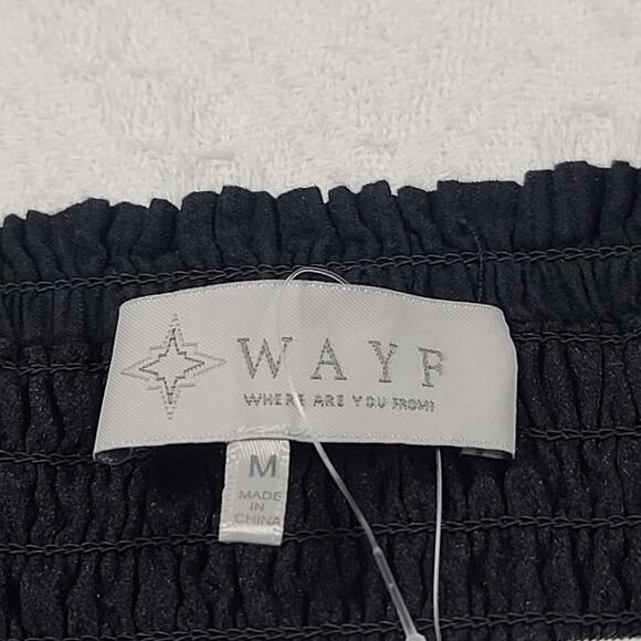 Wayf milkmaid goth dark feminine smocked mini dress Size Medium dark coquette - Picture 8 of 10